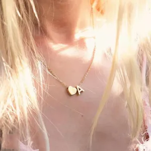 Your Initial Heart Necklace