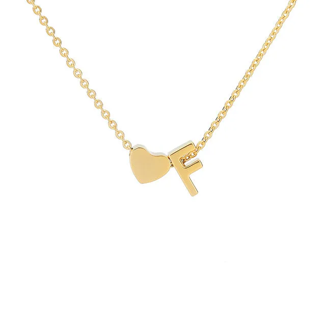 Your Initial Heart Necklace