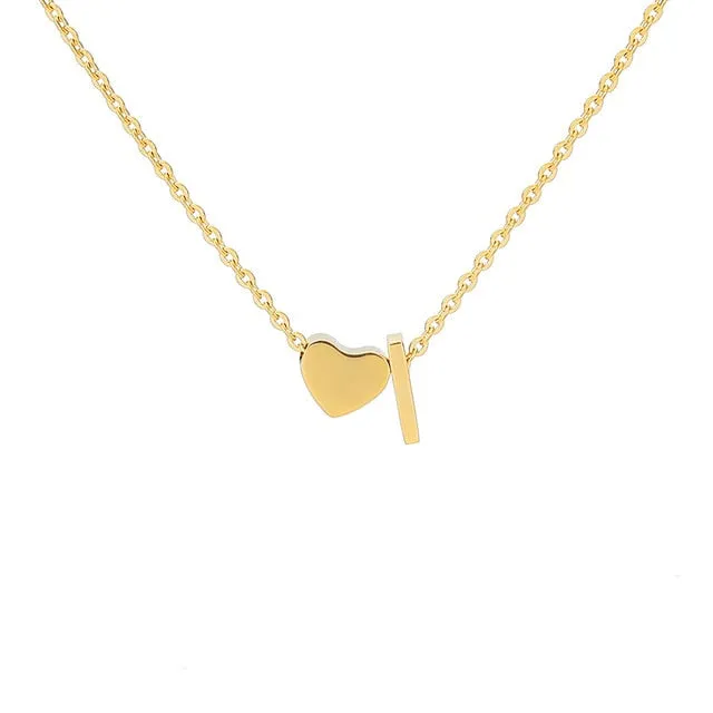 Your Initial Heart Necklace