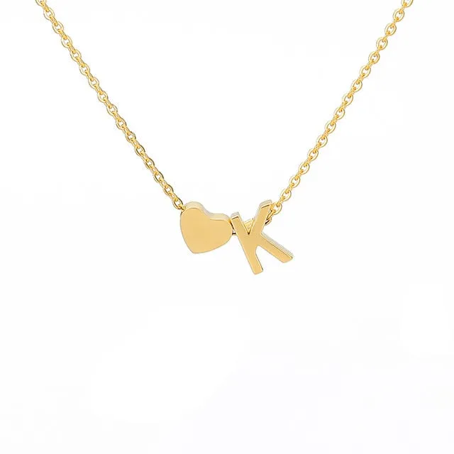 Your Initial Heart Necklace
