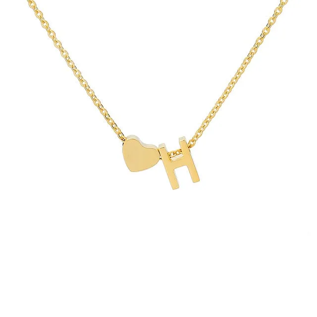 Your Initial Heart Necklace