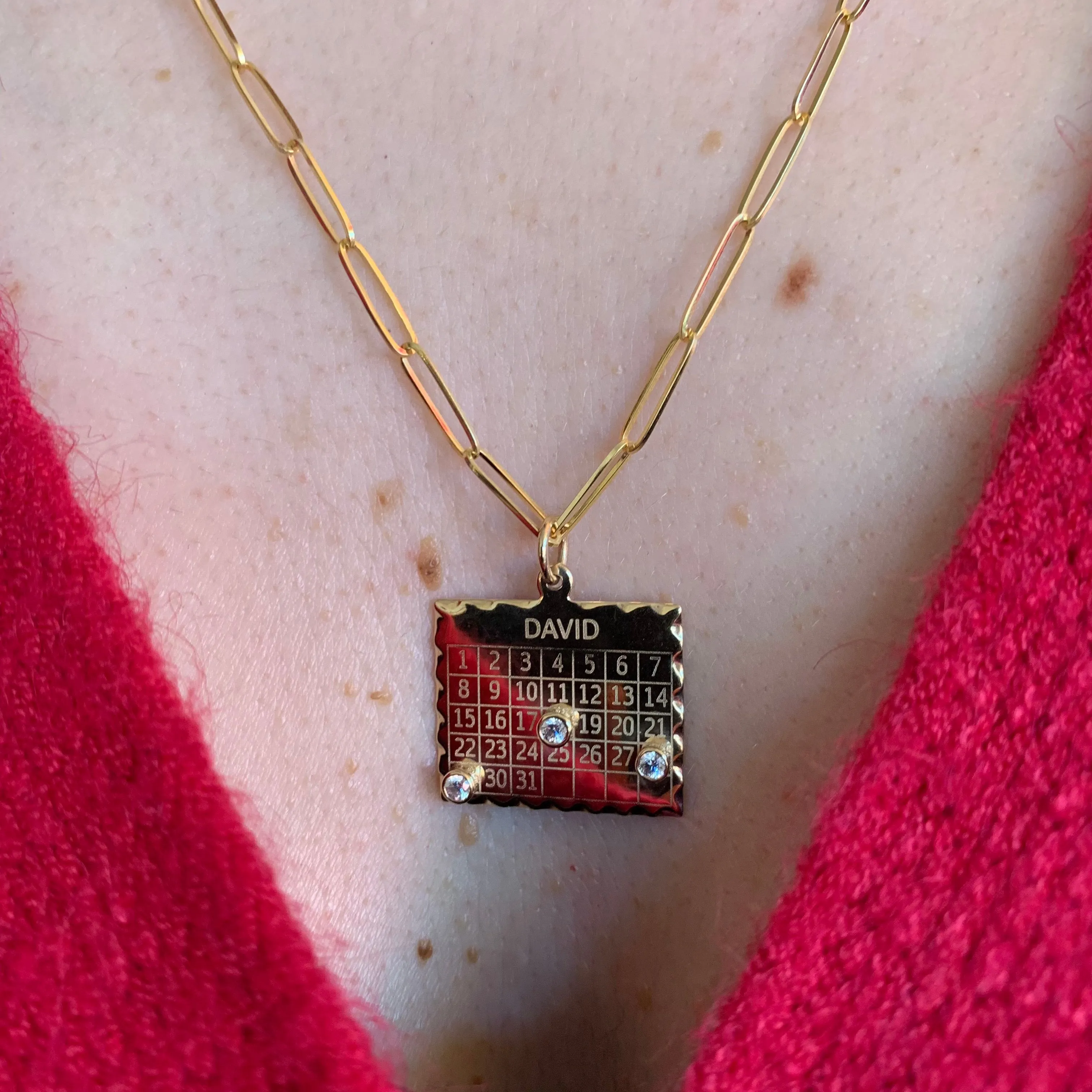 Zahava Heirlooms 1960's Calendar Charm Multi Date