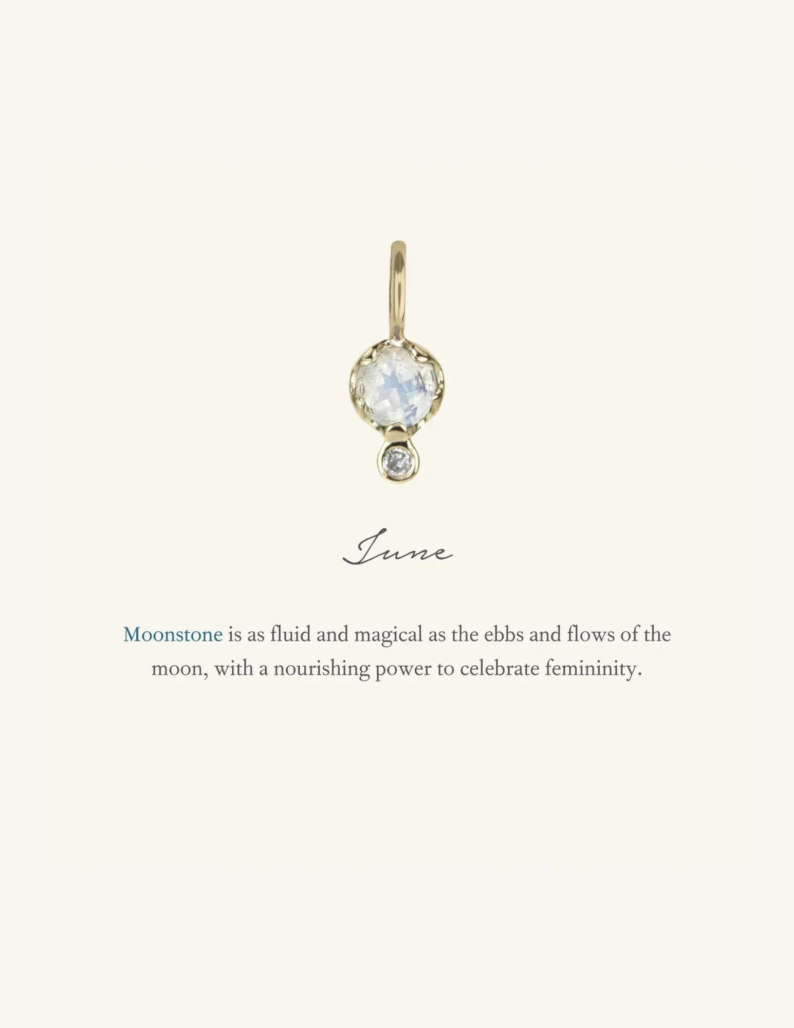 Zahava Heirlooms Moonstone Amulet (June)